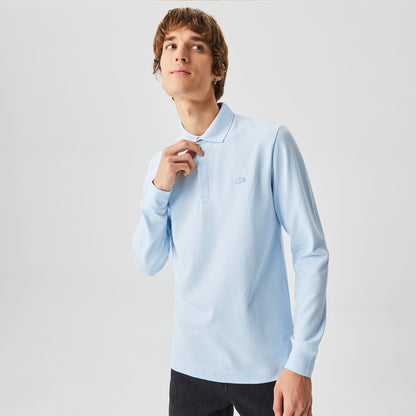 Lacoste Erkek Regular Fit Uzun Kollu Mavi Paris Polo