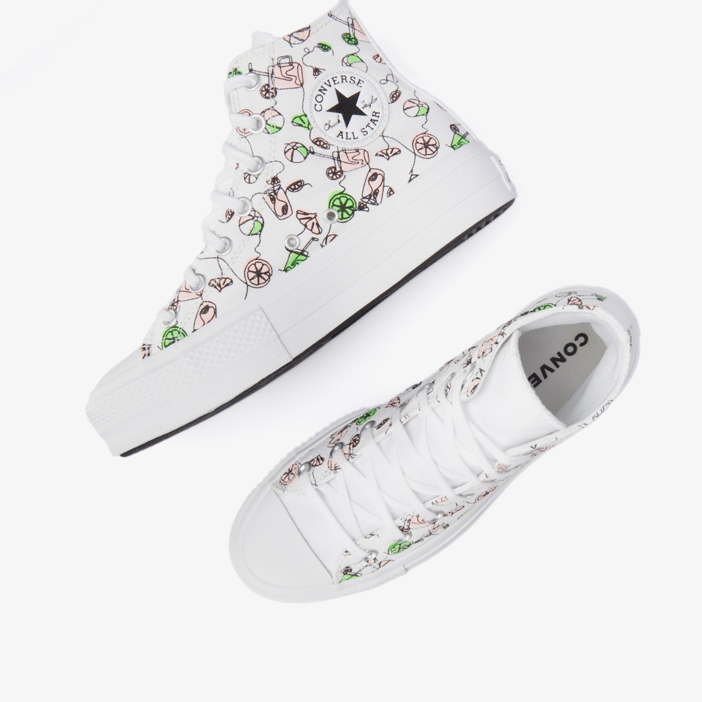 Converse Chuck Taylor All Star Lift Pink Lemonade Unisex Beyaz Platform Sneaker