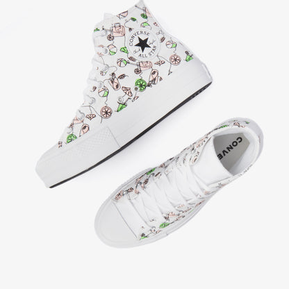 Converse Chuck Taylor All Star Lift Pink Lemonade Unisex Beyaz Platform Sneaker
