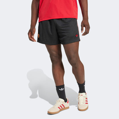 Adidas Manchester United Terrace Icons 24-25 Erkek Siyah Futbol Şortu