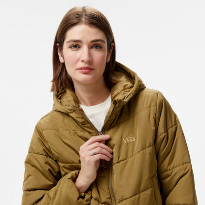Vans Mte Foundry Crop Puff Hood Kadın Haki Ceket