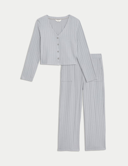 Yumuşak Dokulu Örme Pijama Takımı