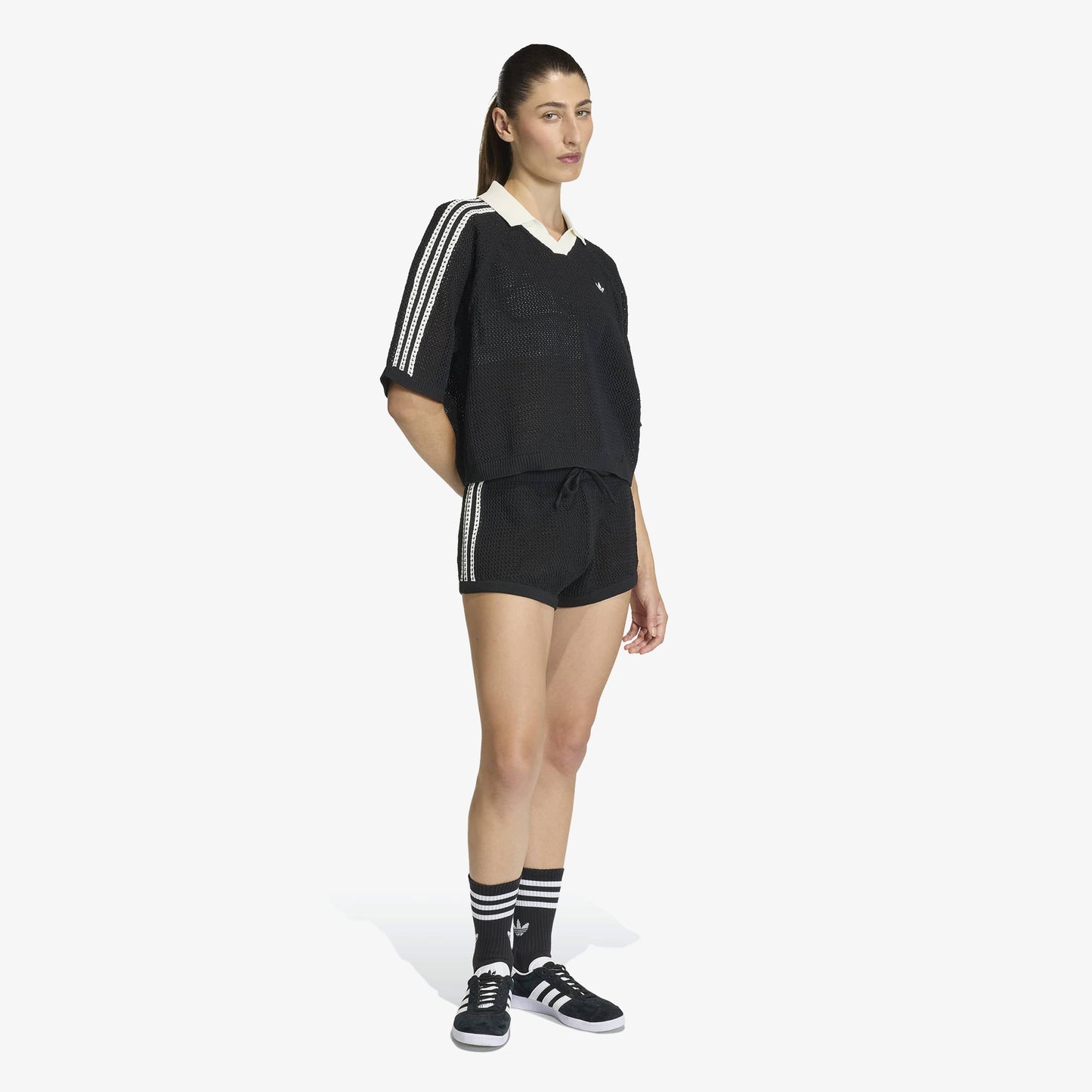 Adidas Crochet Kadın Siyah Polo