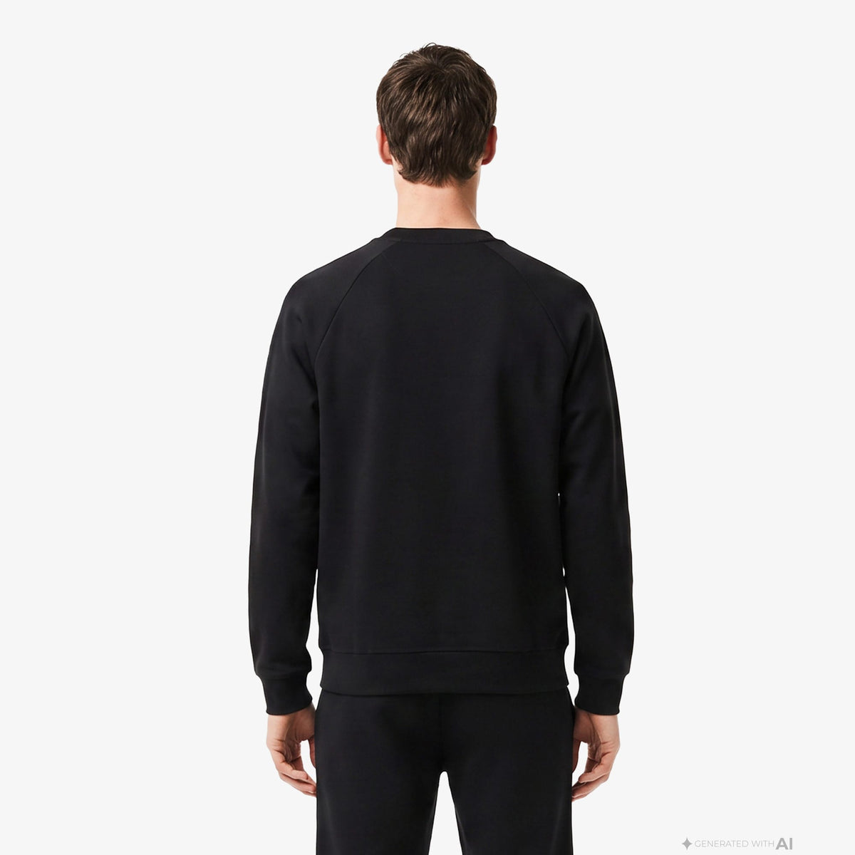 Lacoste Classic Fit Erkek Siyah Sweatshirt