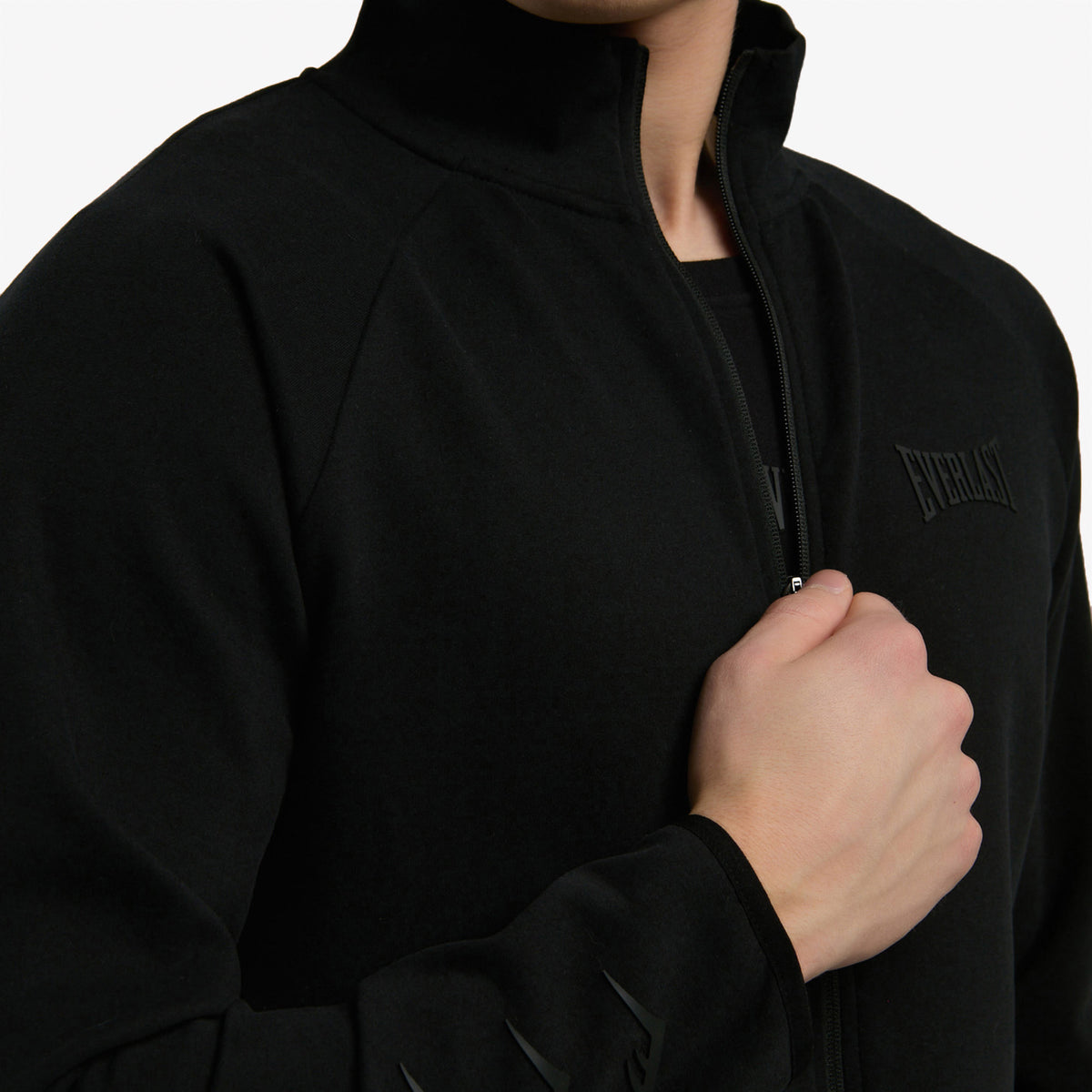Everlast Relaxed Regular Siyah Yüksek Yaka Erkek Full Zip Sweatshirt
