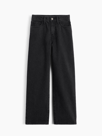 Siyah Baggy Jean Pantolon
