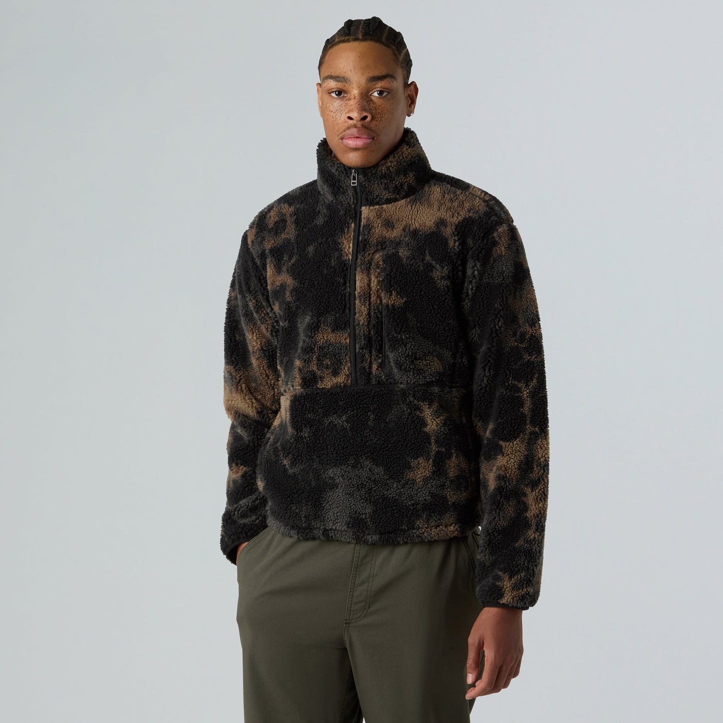 The North Face Extreme Pile Printed Pullover Erkek Siyah Polar