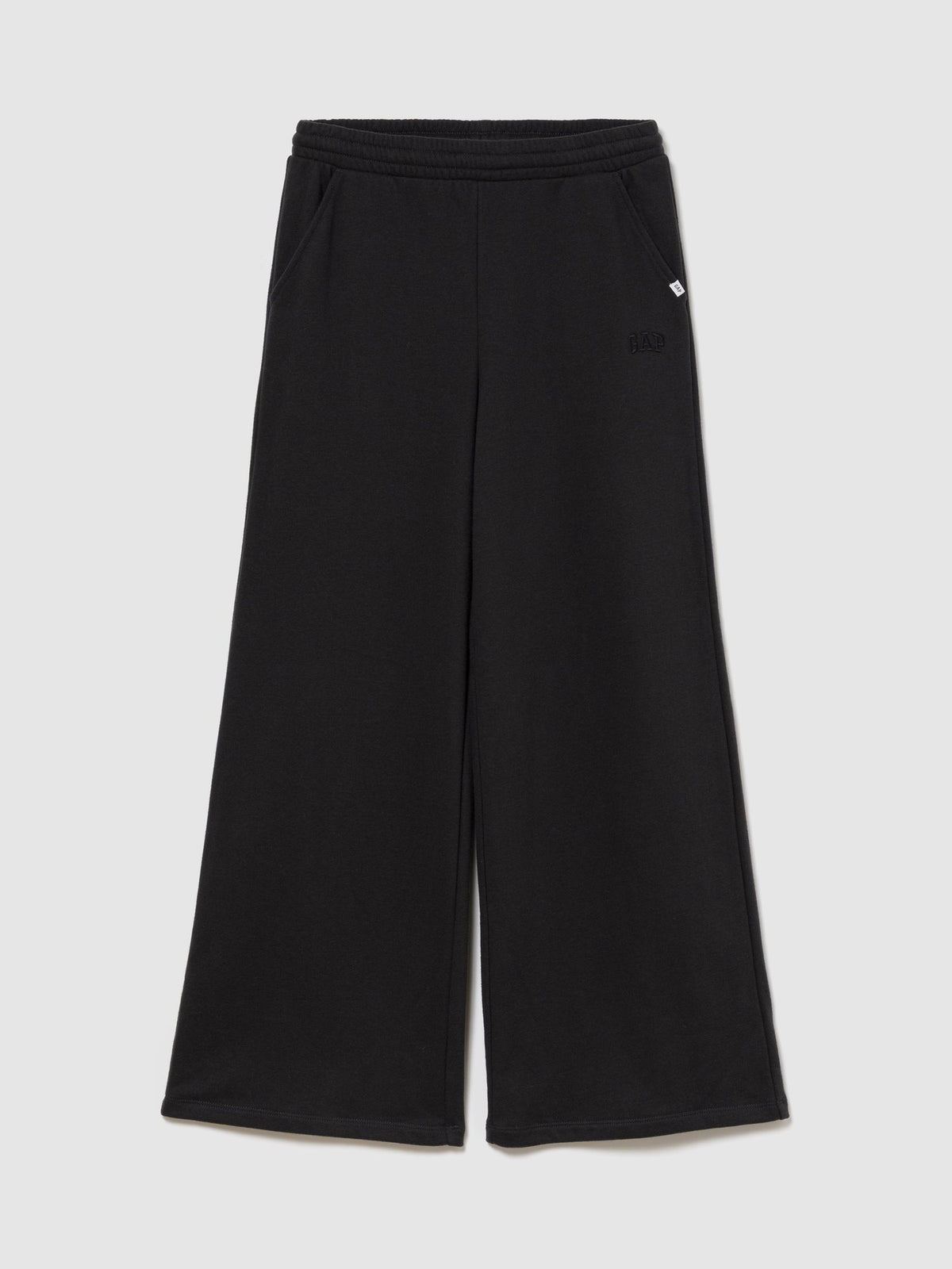 Siyah Vintagesoft Terry Wide-leg Eşofman Altı