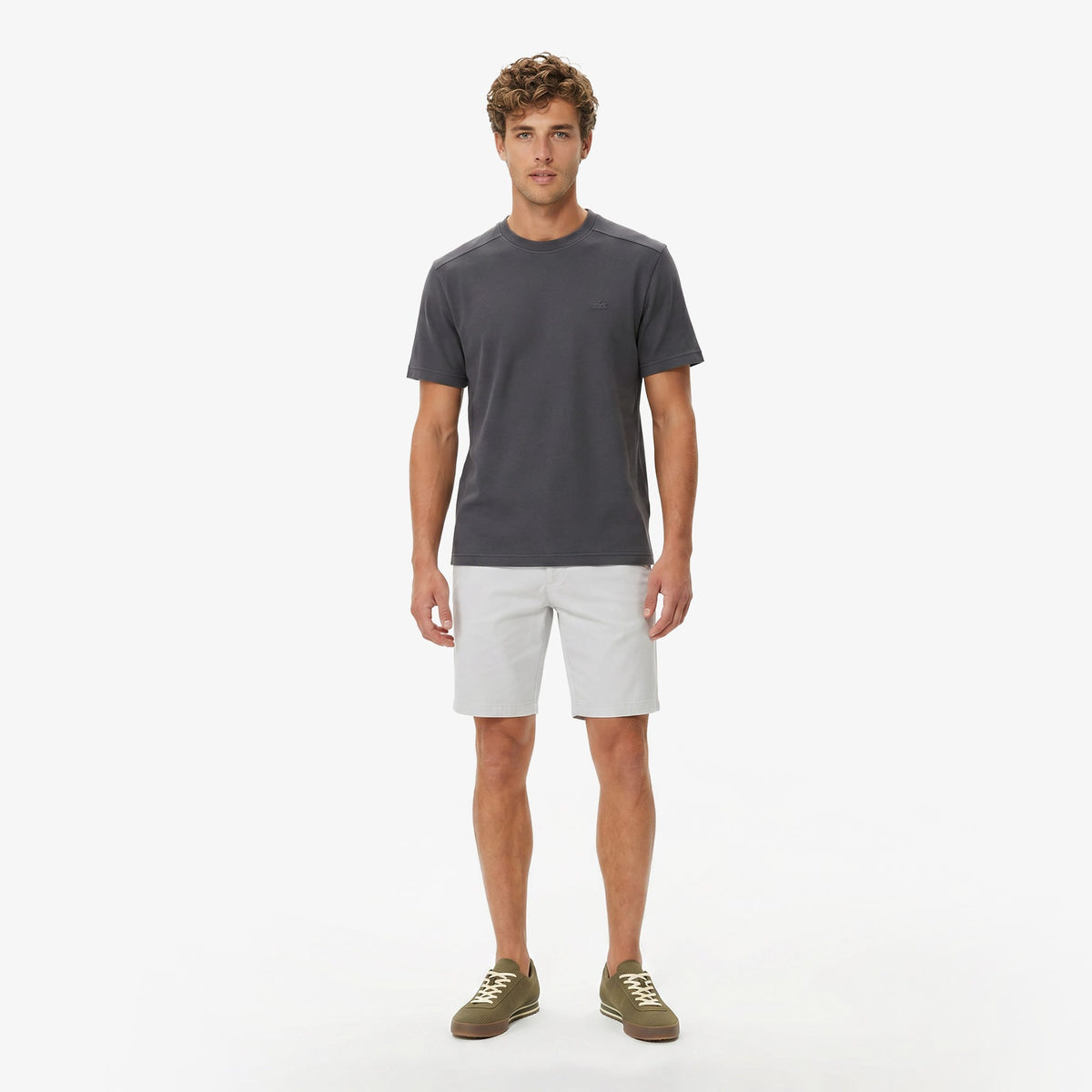 Lacoste Slim Fit Erkek Gri Şort
