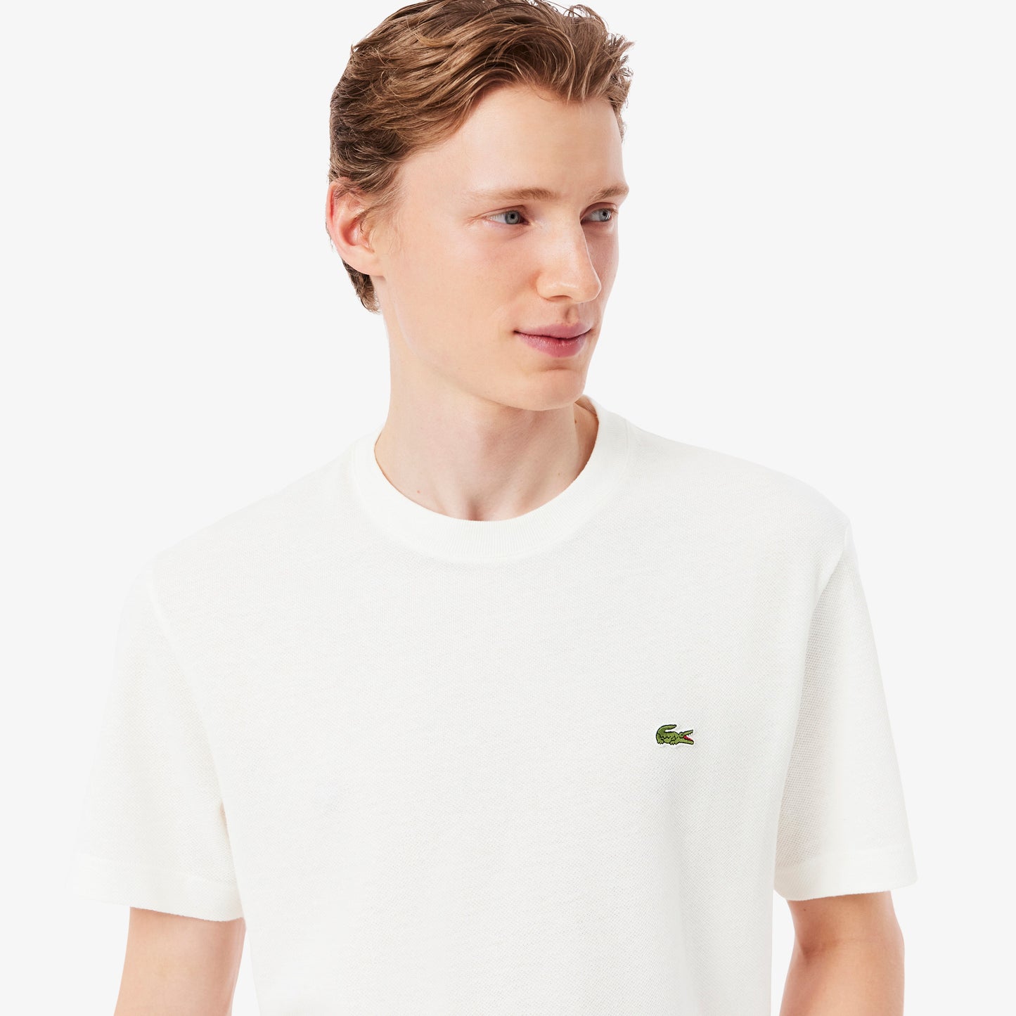 Lacoste Classic Fit Erkek Beyaz T-shirt