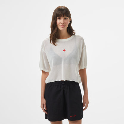 United4 Kadın Krem T-shirt