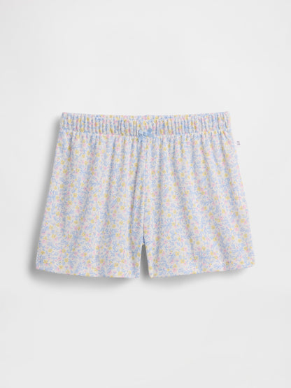 Beyaz Recycled Pointelle Pijama Şort