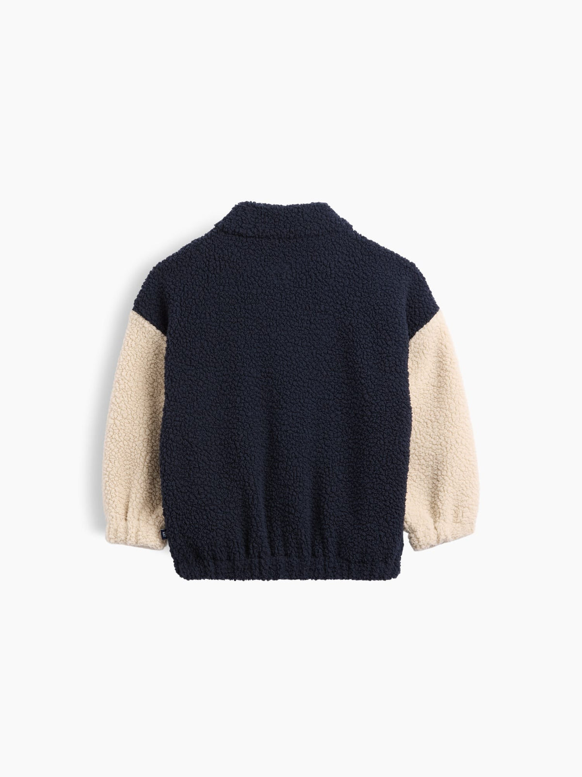 Lacivert Sherpa Colorblock Ceket