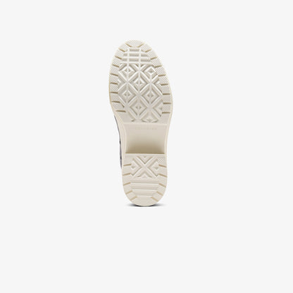 Converse Chuck 70 De Luxe Heel Unisex Gri Deri Platform Sneaker