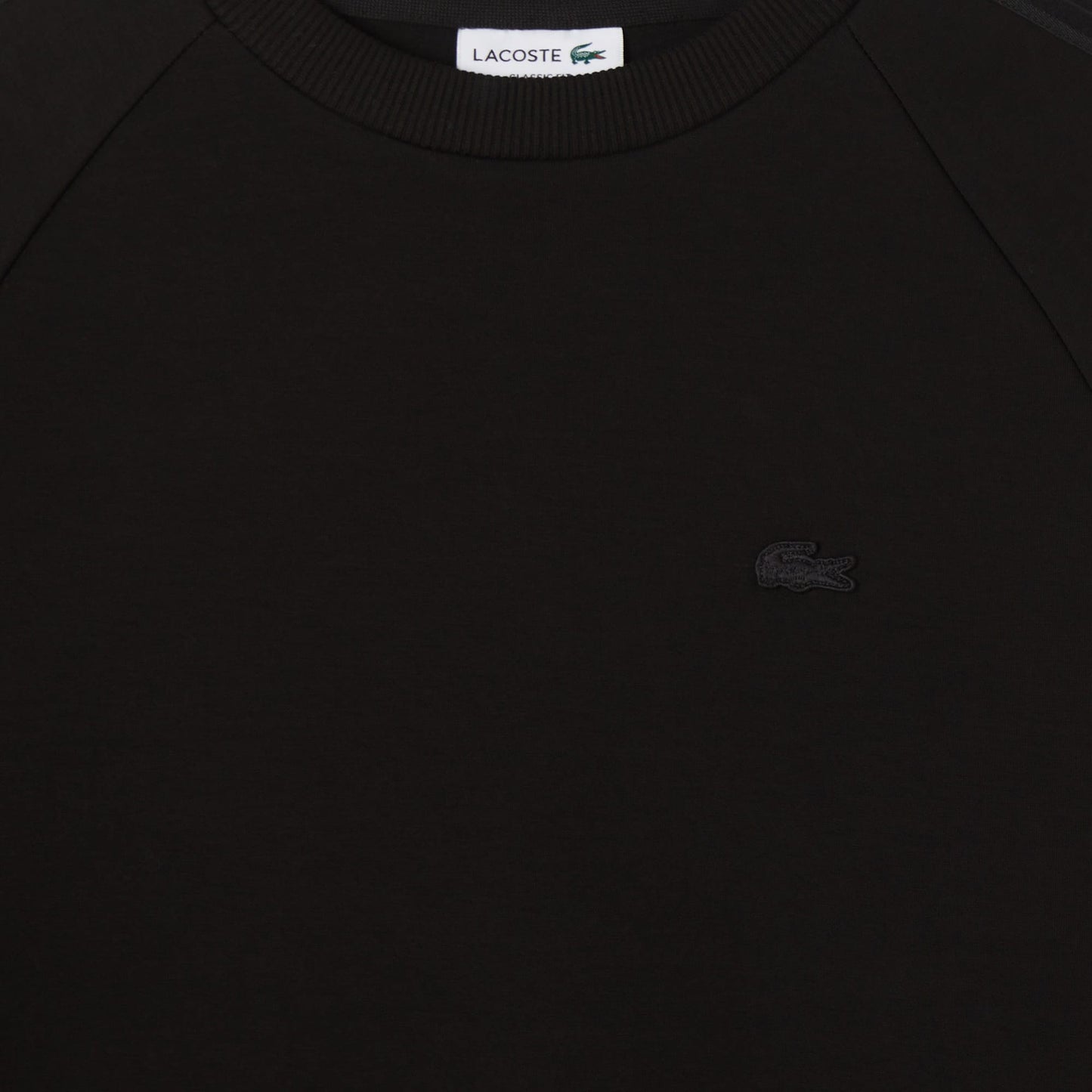 Lacoste Erkek Classic Fit Bisiklet Yaka Siyah Sweatshirt