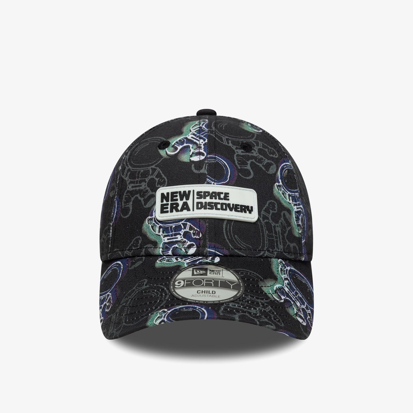New Era Space All Over Print Çocuk Siyah Şapka