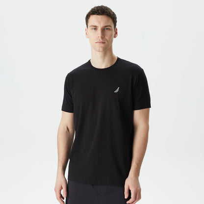 Nautica Erkek Siyah Standart Fit T-shirt