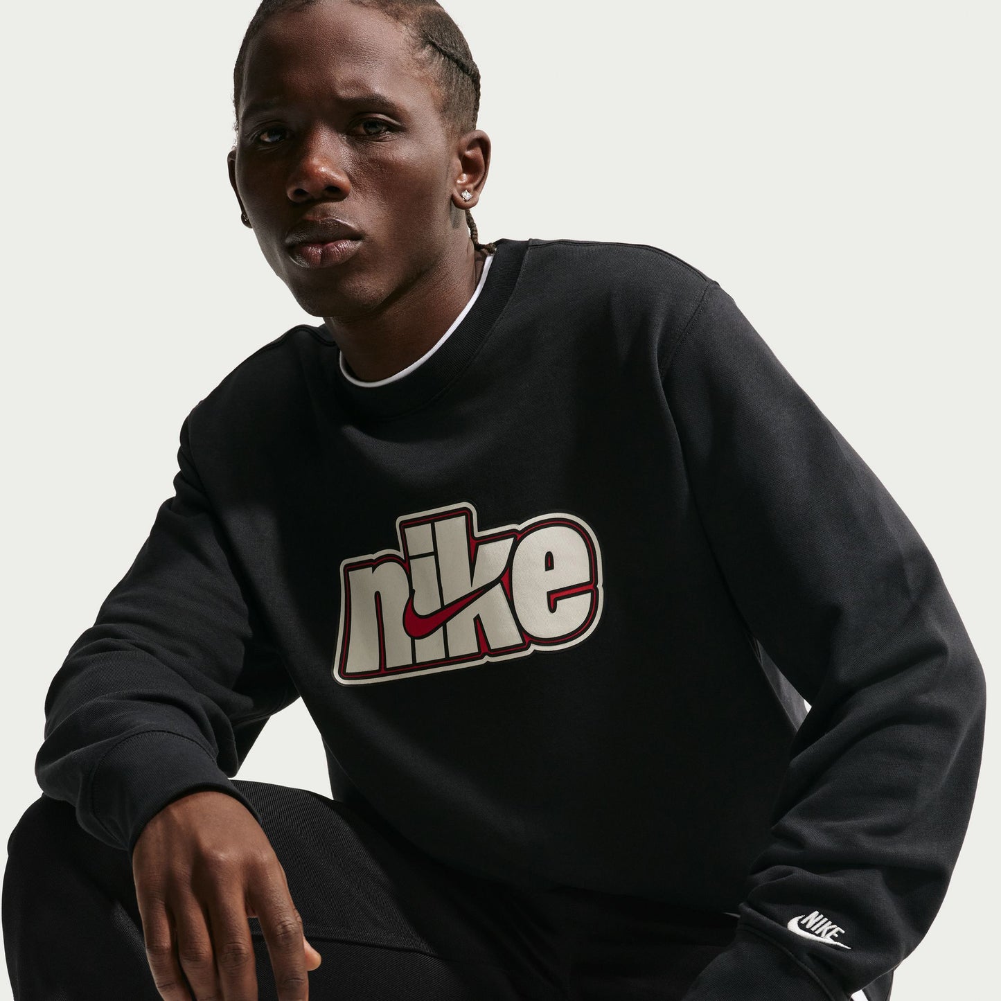 Nike Club Ft Crew Futbol Erkek Siyah T-shirt