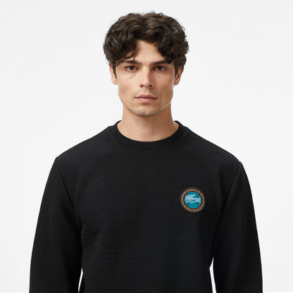 Lacoste Uzun Kollu Bisiklet Yaka Erkek Siyah T-shirt
