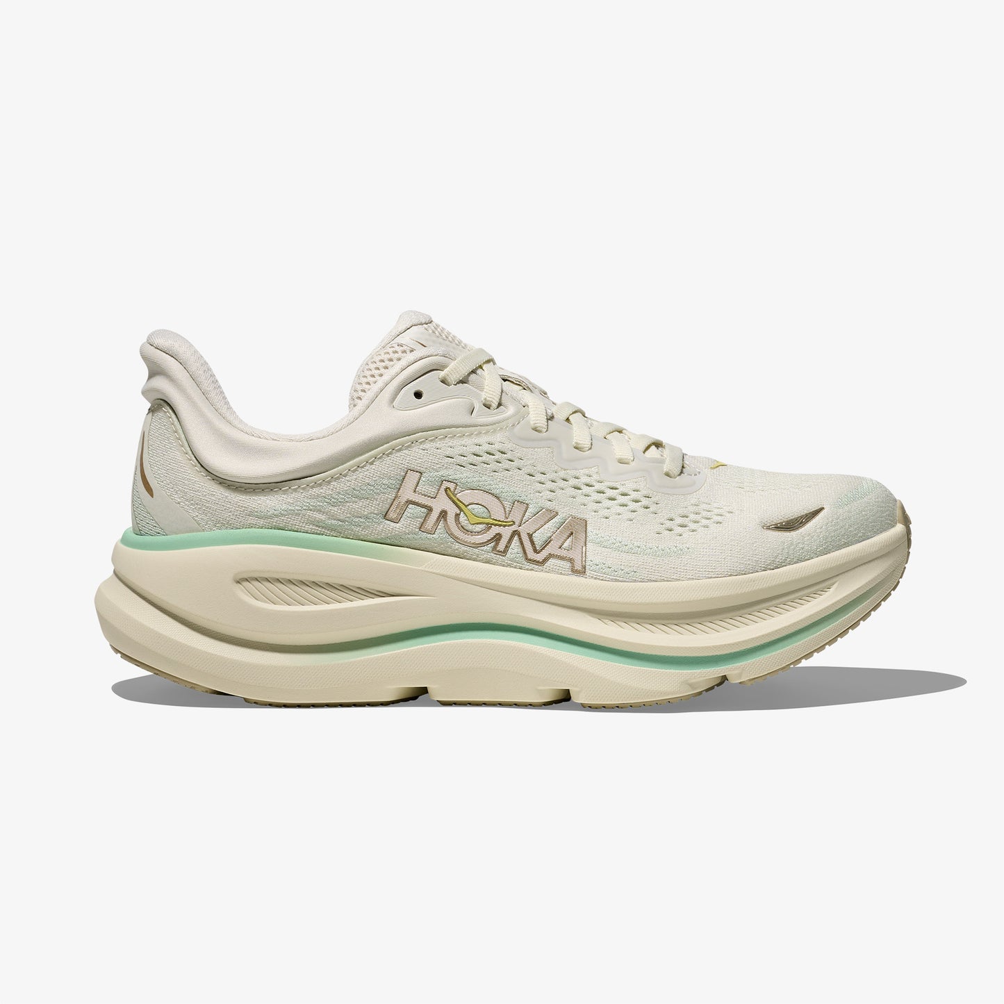 Hoka One Bondi 9 Kadın Bej Koşu Ayakkabısı