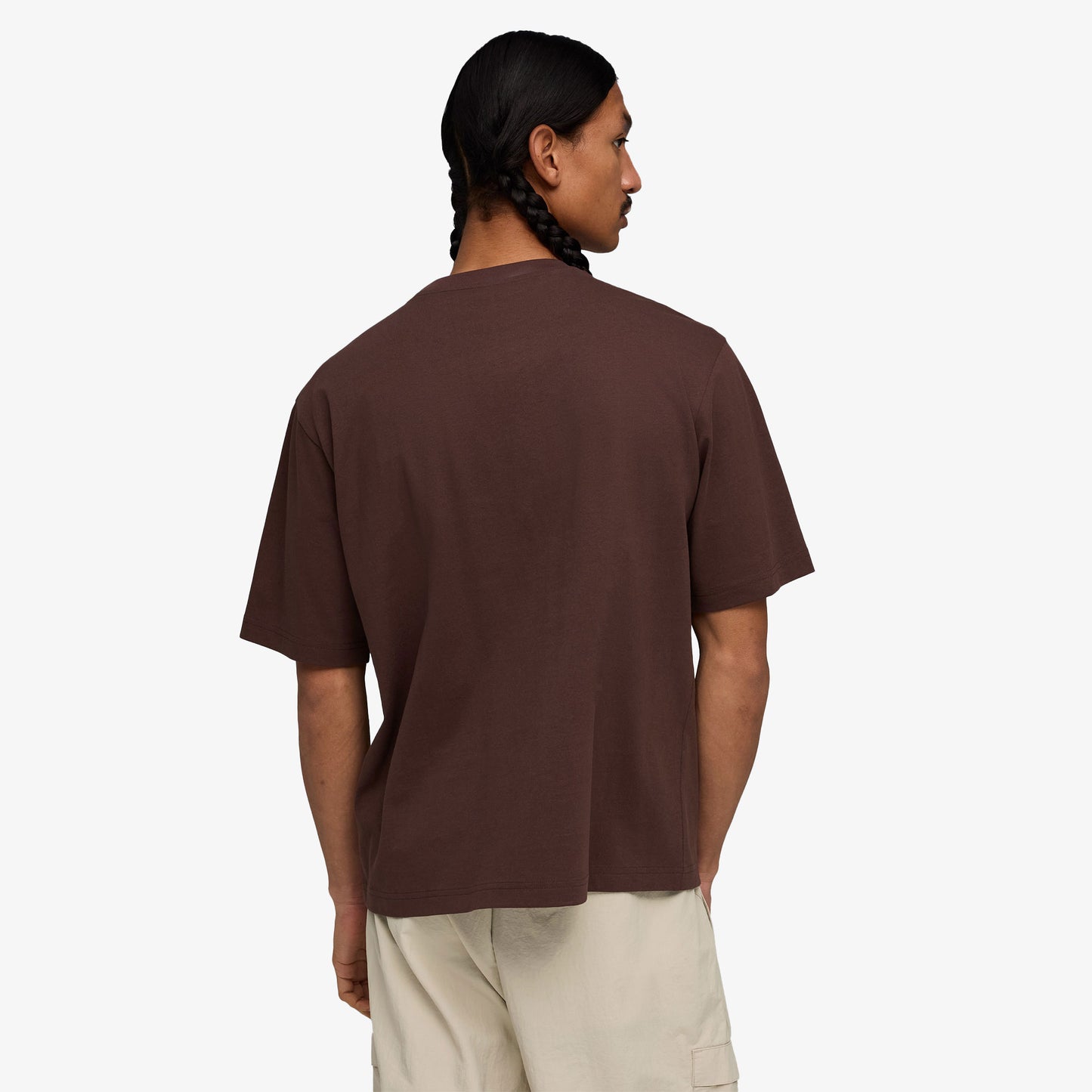 Puma Wardrobe Essentials Boxy Erkek Kahverengi T-shirt