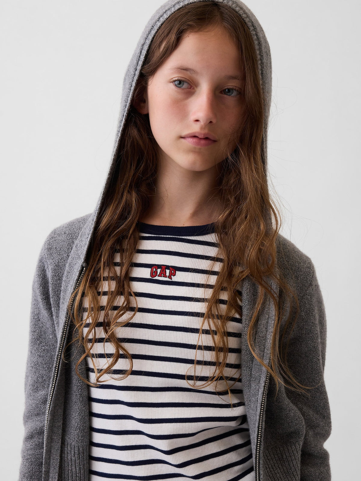 Gri Cashsoft Fermuarlı Sweatshirt