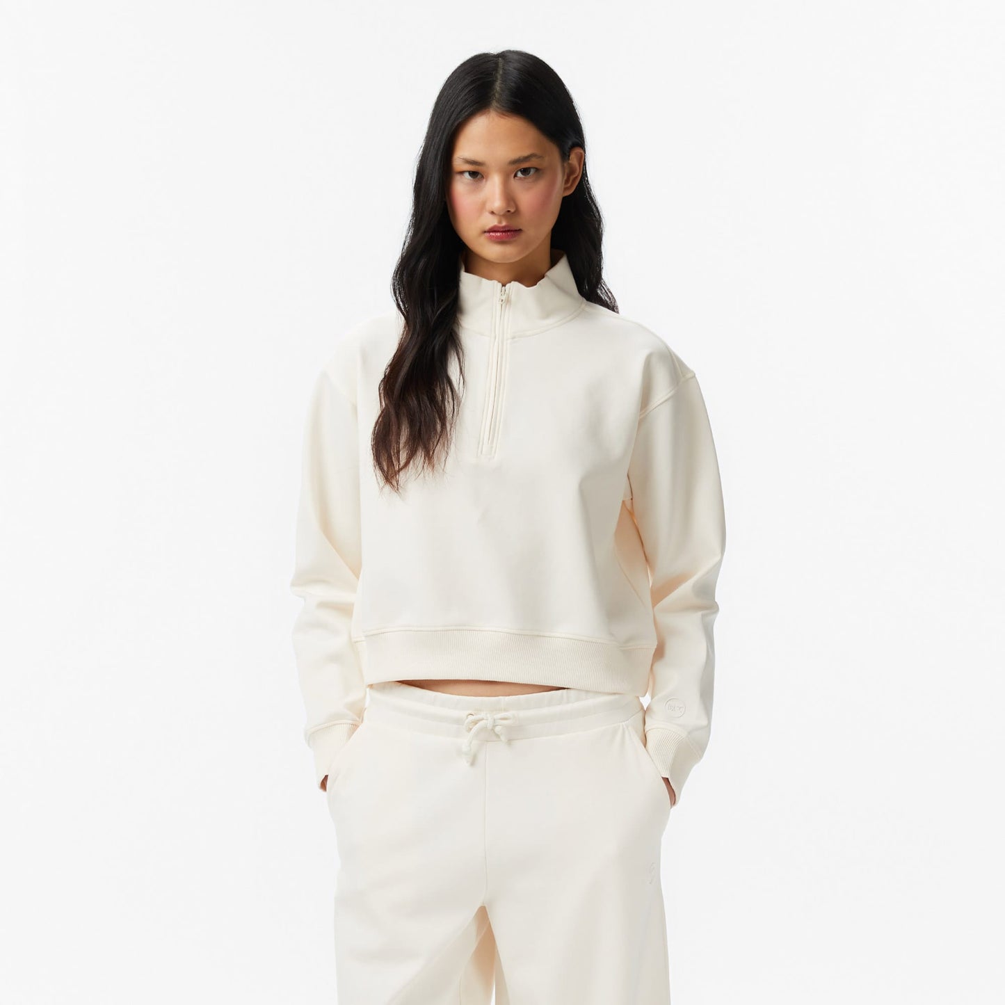 United4 Regular Fit Kadın Bej Sweatshirt