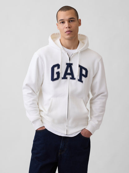 Lacivert Vintagesoft Arch Logo Tam Fermuarlı Sweatshirt