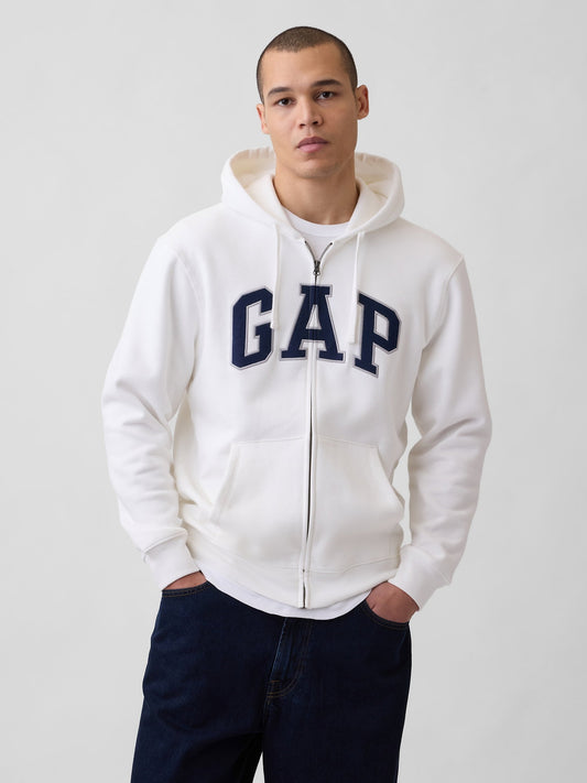 Lacivert Vintagesoft Arch Logo Tam Fermuarlı Sweatshirt