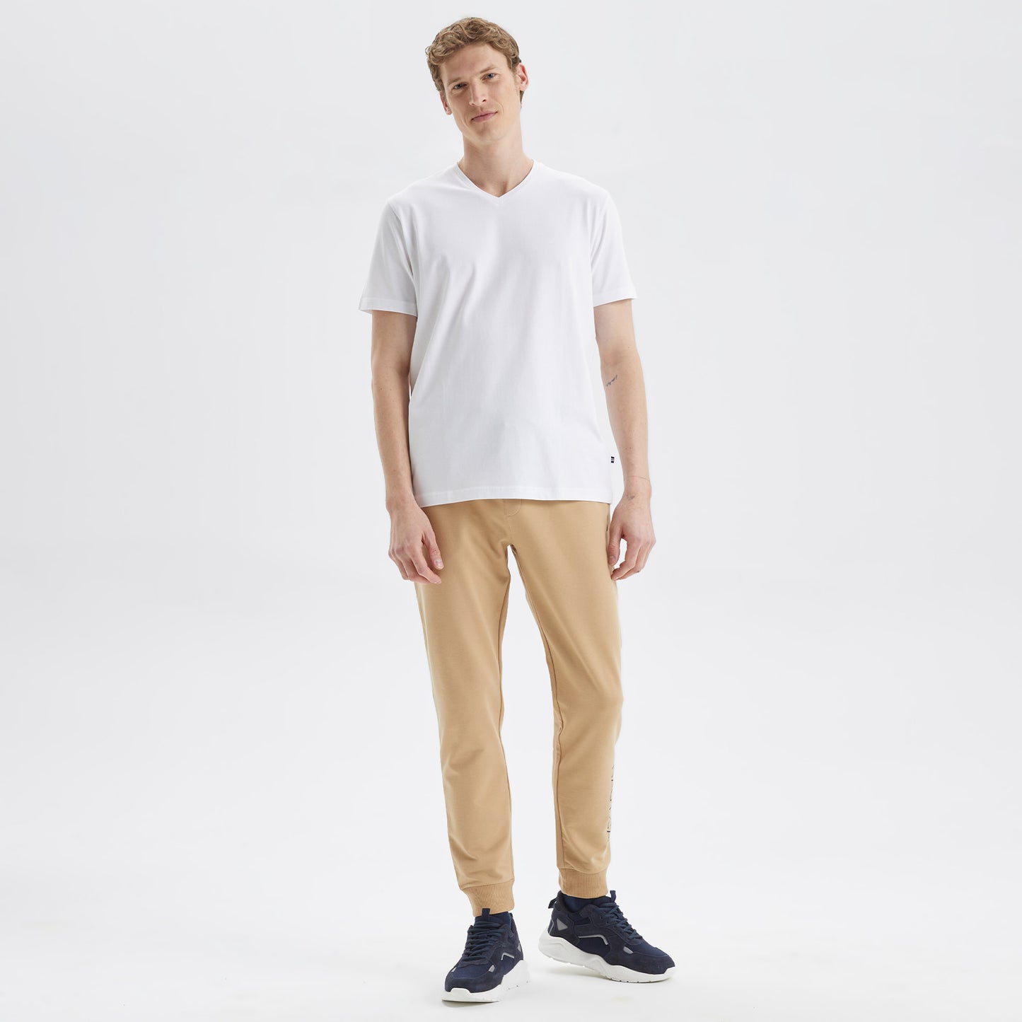 Nautica Erkek Beyaz Standart Fit T-shirt