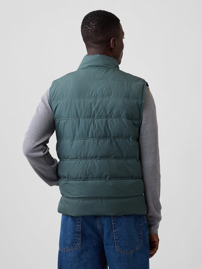 Koyu Yeşil Relaxed Puffer Şişme Yelek