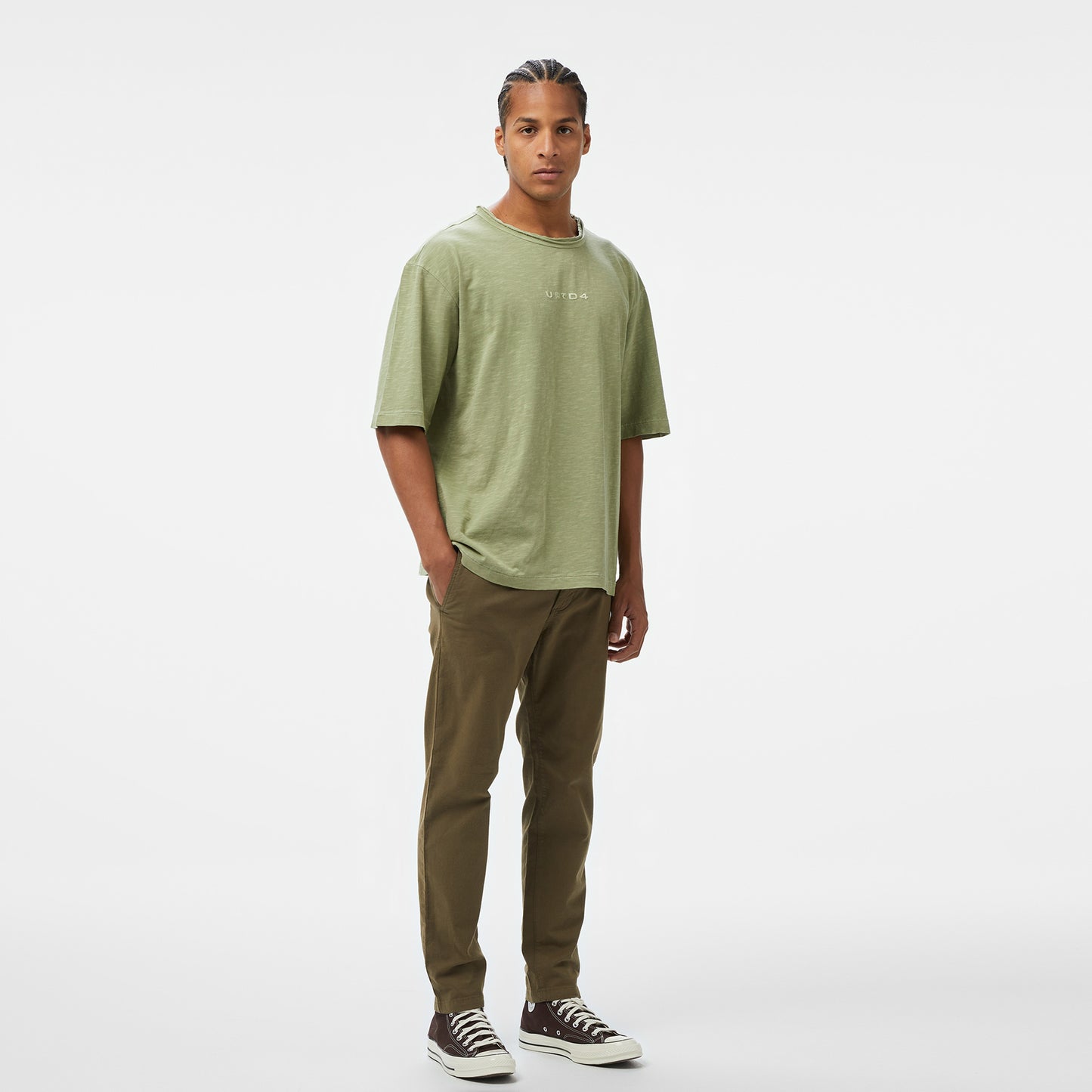 United4 Erkek Haki T-shirt