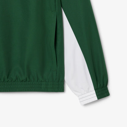 Lacoste Erkek Regular Fit Kapüşonlu Renk Bloklu Yeşil Ceket
