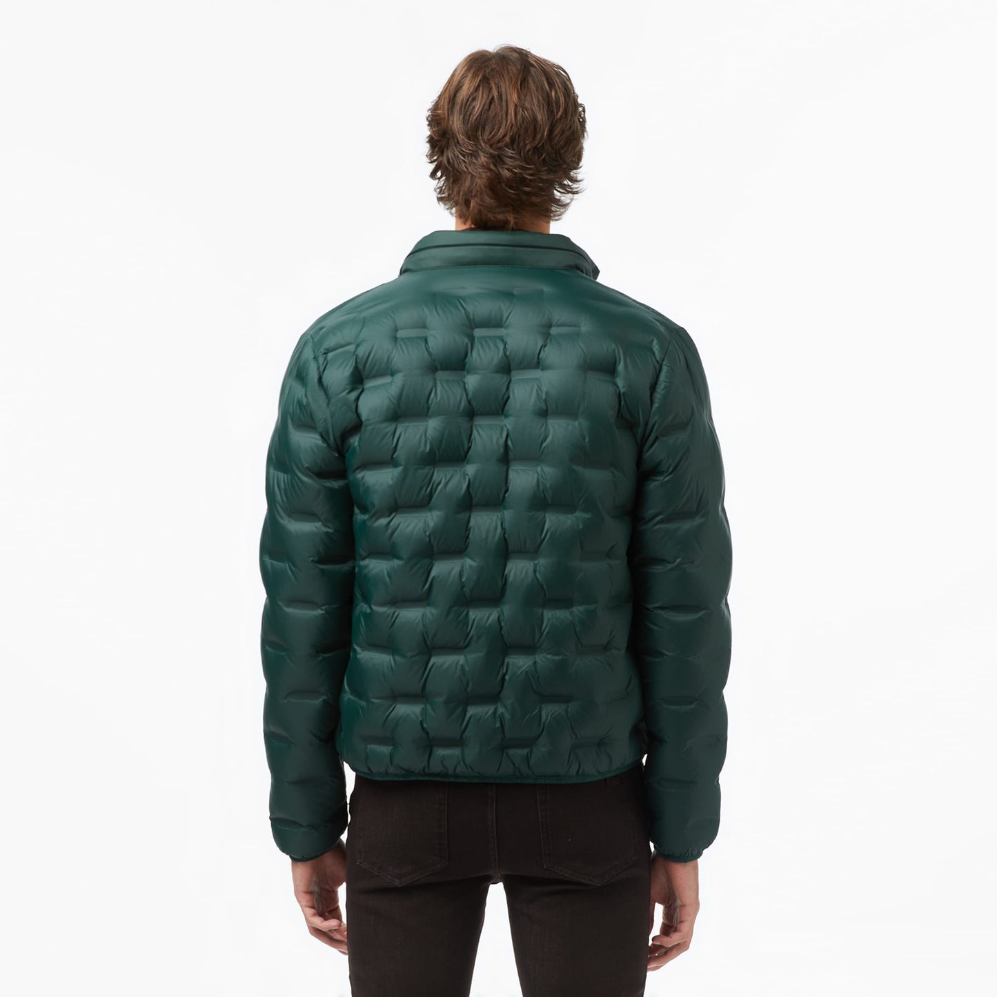 Lacoste Kapüşonlu Kapitone Erkek Yeşil Mont