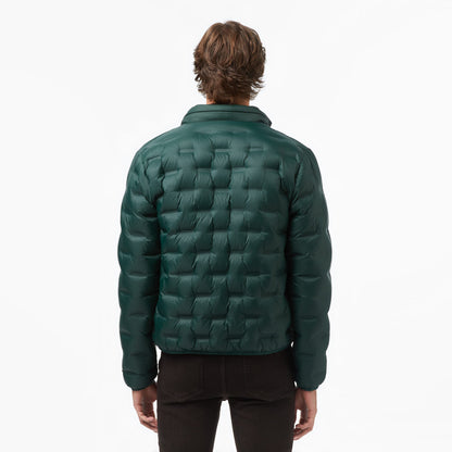 Lacoste Kapüşonlu Kapitone Erkek Yeşil Mont