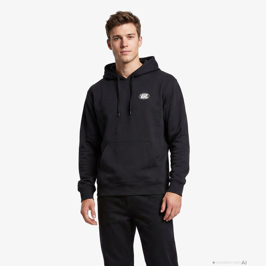 Vans Oval Logo Erkek Siyah Sweatshirt