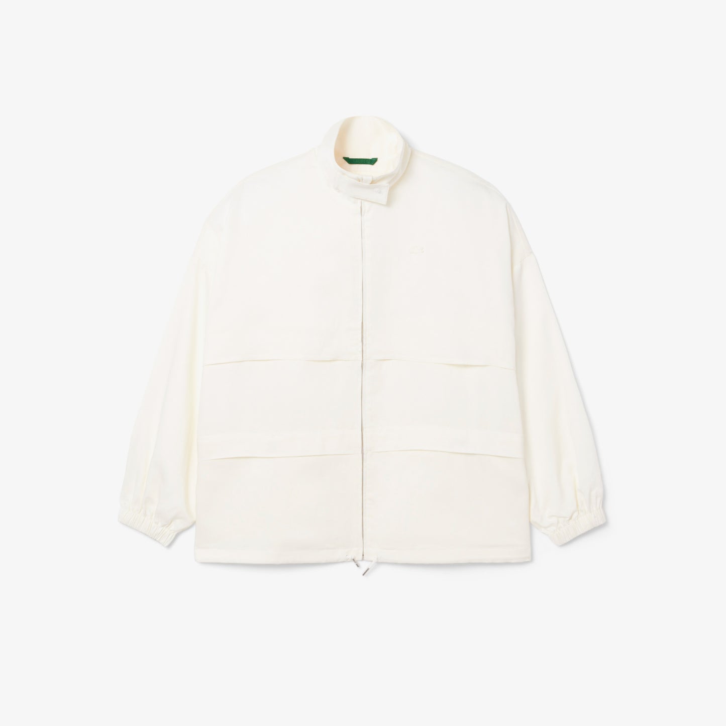 Lacoste Kadın Oversize Fit Dik Yaka Krem Ceket