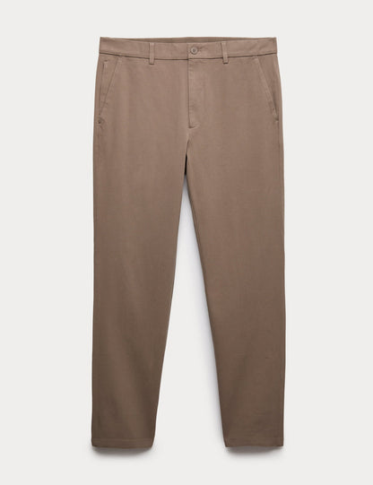 Regular Fit Esnek Belli Streç Chino Pantolon