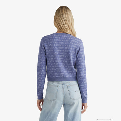 Tommy Hilfiger Dollar Kadın Mavi Triko