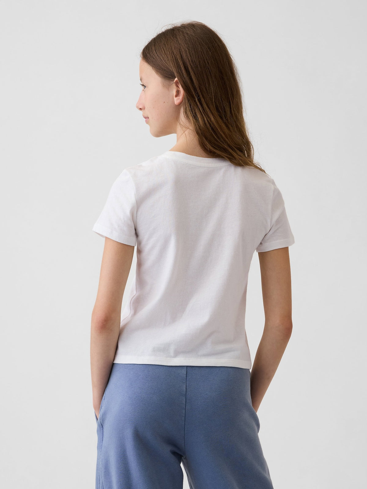 Beyaz Grafik Baskılı T-shirt