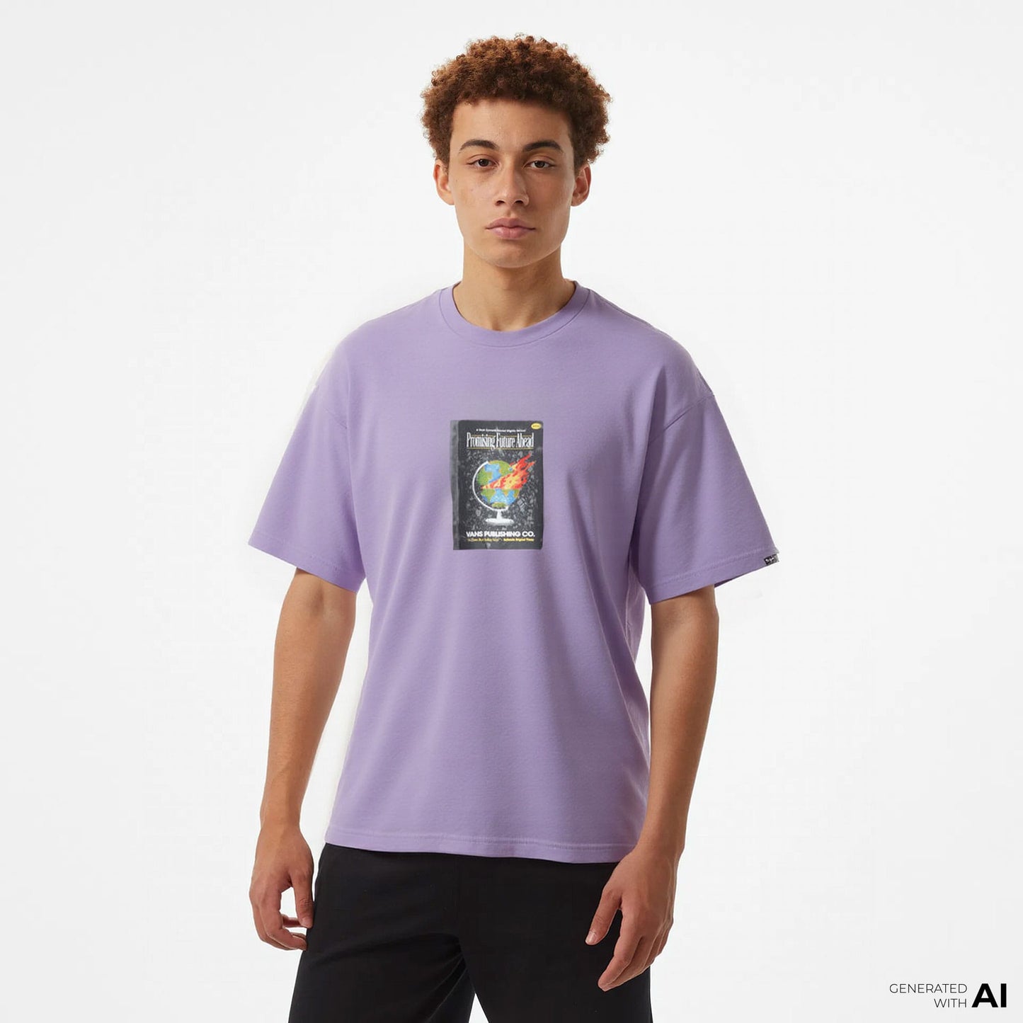 Vans Paperback Writer Erkek Mor T-shirt