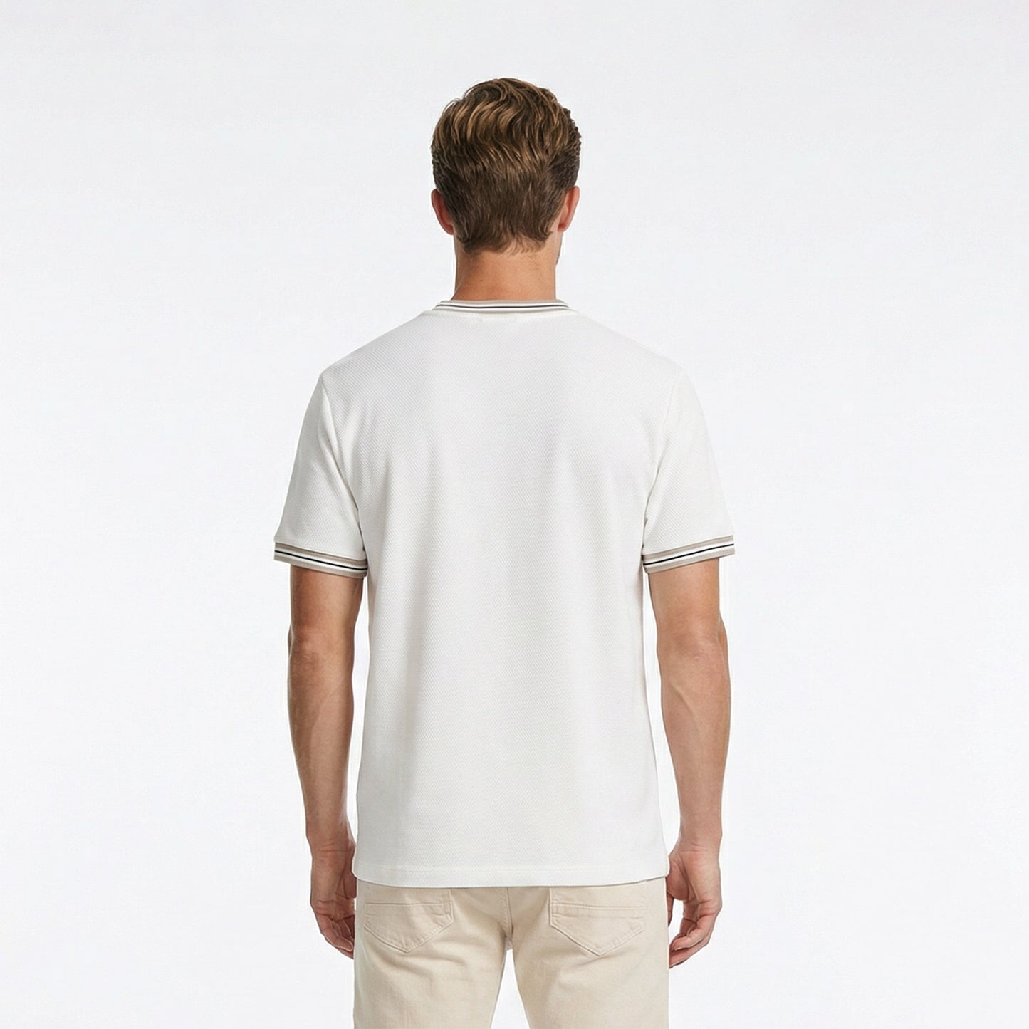 Nautica Erkek Beyaz Regular Fit T-shirt