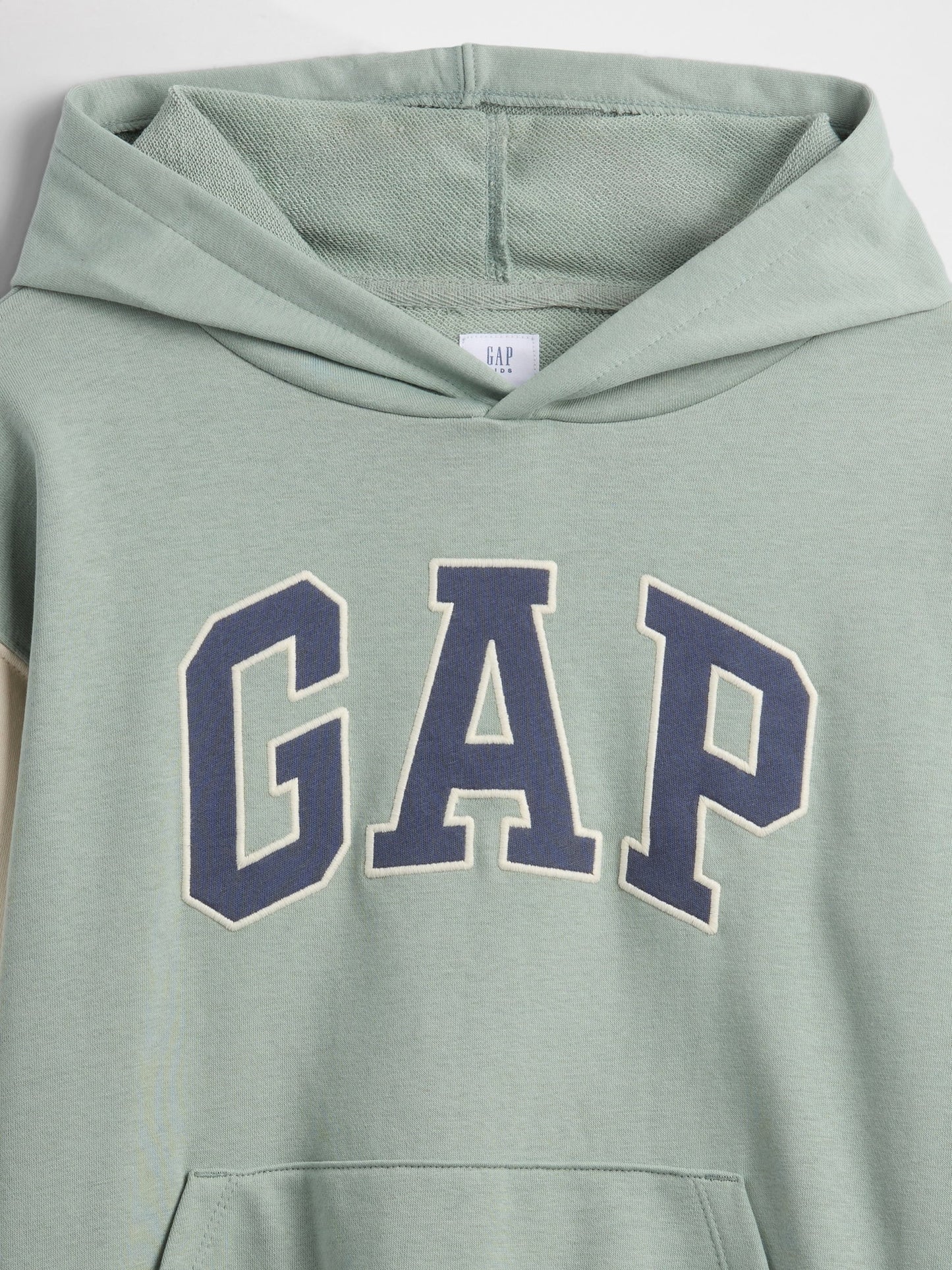 Yeşil Relaxed Gap Logo Fransız Havlu Kumaş Sweatshirt