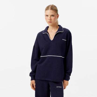 New Balance Wnc3402 Kadın Lacivert Sweatshirt
