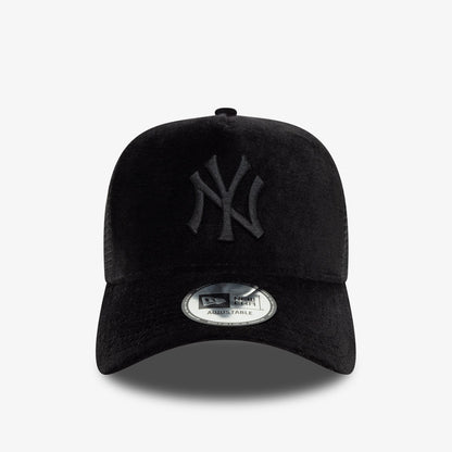 New Era 9forty New York Yankees Velour Kadın Siyah Şapka
