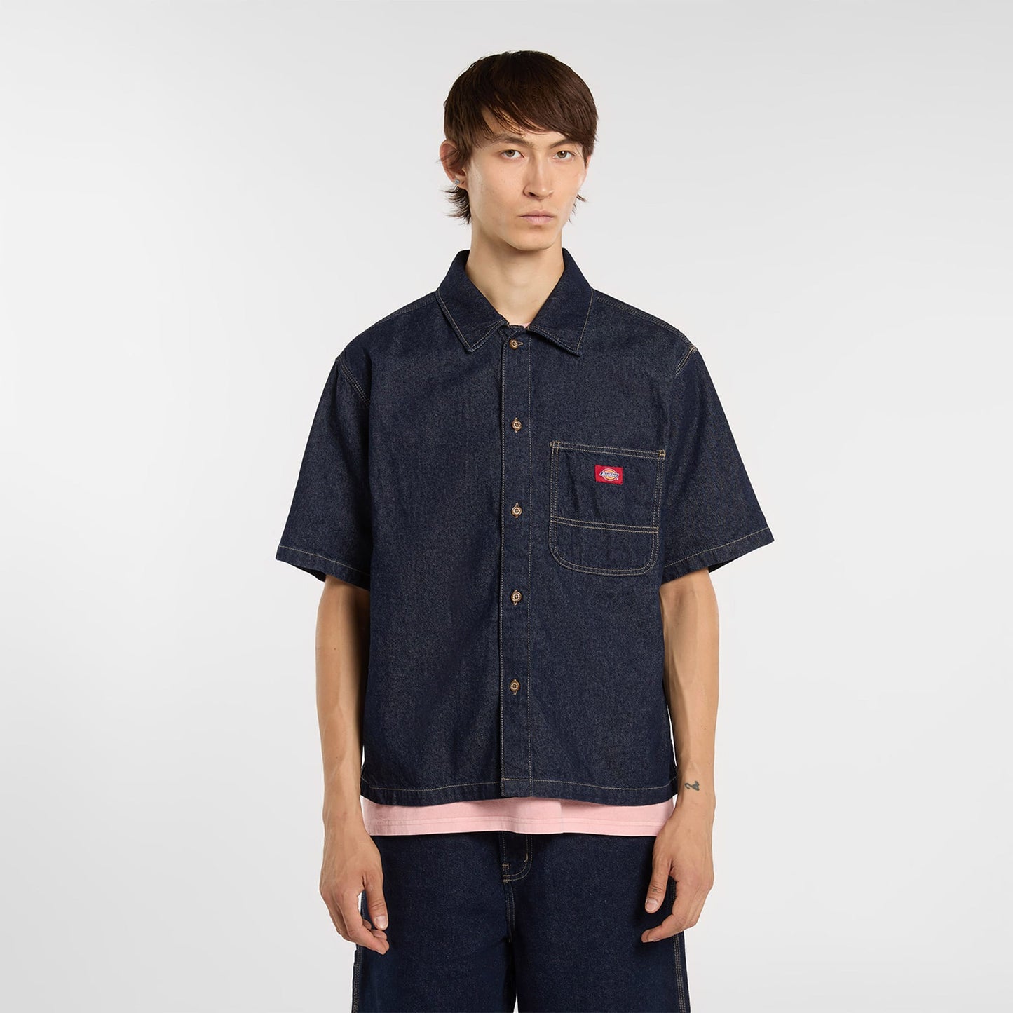 Dickies Denim Erkek Lacivert Gömlek