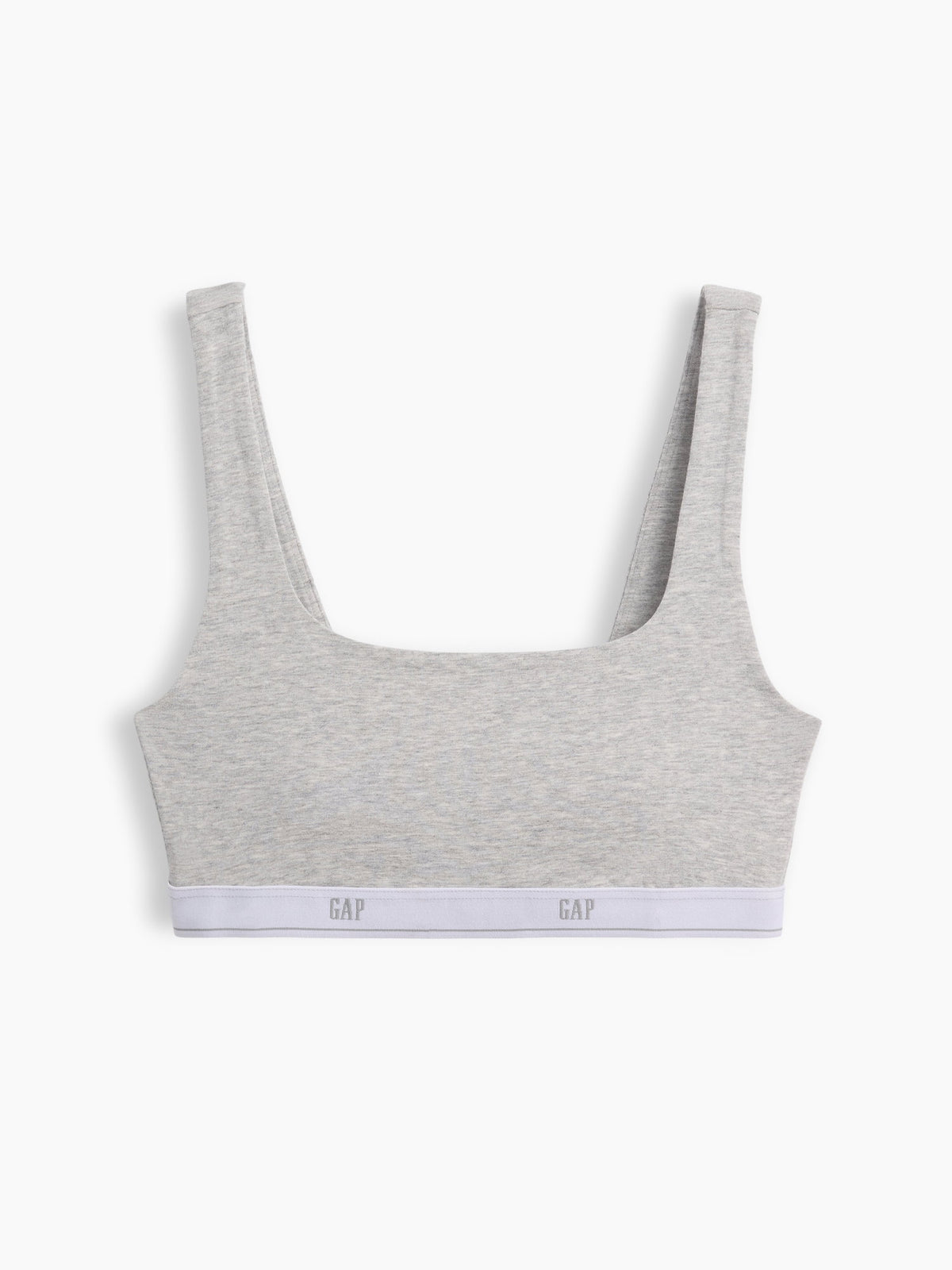 Gri Softmade Organik Stretch Pamuk Gap Logo Bralet