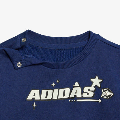 Adidas I Disney Jog Çocuk Mavi Eşofman Takımı