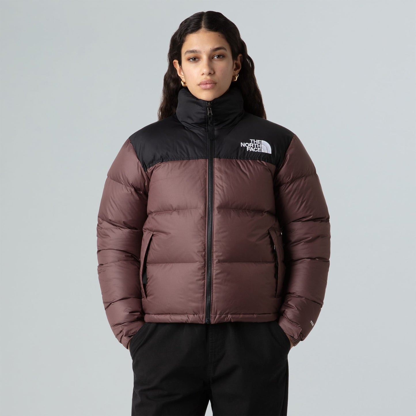 The North Face Kadın 1996 Retro Nuptse Mürdüm/siyah Mont