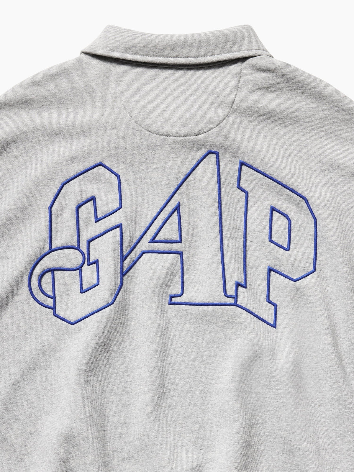 Açık Gri Gap × Awake Ny Heavyweight Oversized Çeyrek Fermuarlı Sweatshirt
